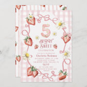 水エレガント色いちごbiFlatホリデーカード シーズンカード (正面/裏面)