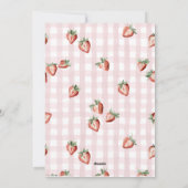 水エレガント色いちごbiFlatホリデーカード シーズンカード (裏面)