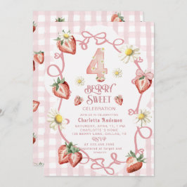 水エレガント色いちごbiFlatホリデーカード シーズンカード