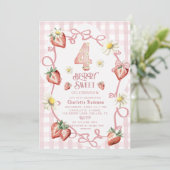 水エレガント色いちごbiFlatホリデーカード シーズンカード (スタンド正面)