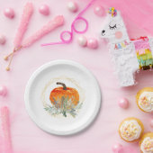 水エレガント色かぼちゃ ペーパープレート (パーティー)