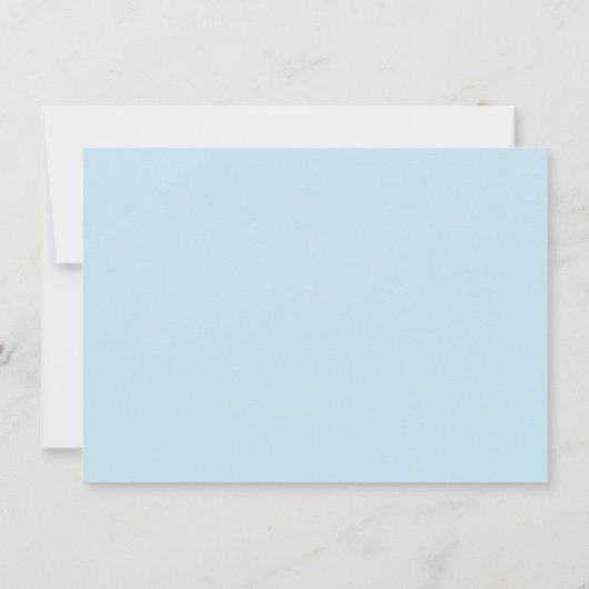 水エレガント色かわいいベリー最初の誕生日写真 招待状 (裏面)