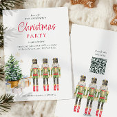 水エレガント色くるみ割りクリスマスパーティー シーズンカード