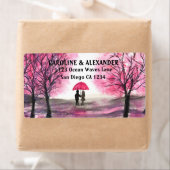 水エレガント色さくらんぼブロッサム結婚ズ ラベル (インサイチュ)