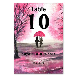 水エレガント色さくらんぼ花フローラ結婚ズ テーブルナンバー