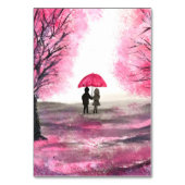 水エレガント色さくらんぼ花フローラ結婚ズ テーブルナンバー (裏面)