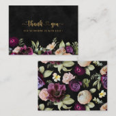 水エレガント色のタペストリ感謝していの花はBrid ノートカード (正面/裏面)