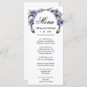 水エレガント色のバイオ結婚レット メニュー (正面/裏面)