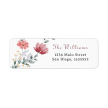 水エレガント色のモダンワイルドフラワー