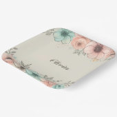 水エレガント色の串のような花 ペーパープレート (傾斜あり)