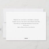 水エレガント色の冬のクリスマスの風景 シーズンカード (裏面)