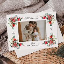 水エレガント色の冬の花模様写真クリスマス