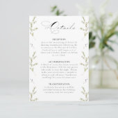 水エレガント色の冬の野結婚花 エンクロージャーカード (スタンド正面)