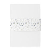 水エレガント色の冬の野結婚花 招待状ベリーバンド (裏面例)