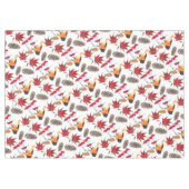 水エレガント色の冬パターン テーブルクロス (正面(横))