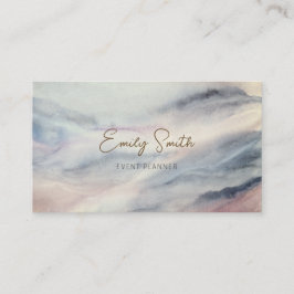 水エレガント色の大理石と濃い灰色の背面 名刺