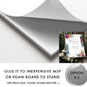 水エレガント色の天の歓迎結婚のサイン ポスター