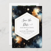 水エレガント色の天結婚星 セーブザデート (正面/裏面)