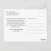 水エレガント色の山ありがとう写真 ポストカード (裏面)