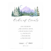 水エレガント色の山の結婚スケジュール