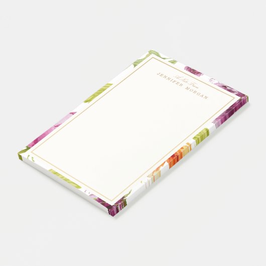 水エレガント色の庭の花のフレスタイリッシューム ポストイット (アングル)