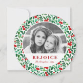 水エレガント色の果実(赤と緑) | フォト シーズンカード (正面)