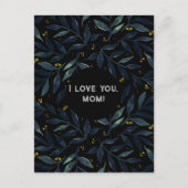 水エレガント色の枝お母さんのことが大好き ポストカード (正面)
