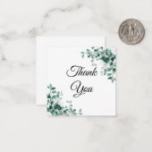 水エレガント色の植物の緑感謝していよ ノートカード (正面/裏面インサイチュ)