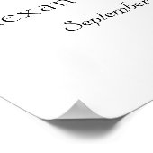 水エレガント色の植物結婚植物群 ポスター (角)