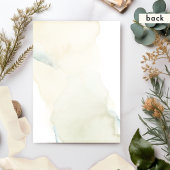 水エレガント色の汚れの緑結婚色 招待状