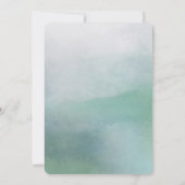 水エレガント色の海結婚式招待状 招待状 (裏面)