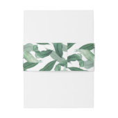 水エレガント色の熱帯結婚緑 招待状ベリーバンド (裏面例)