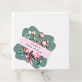 水エレガント色の牡丹の結婚花束 フェイバータグ (インサイチュ)