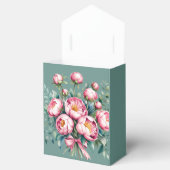 水エレガント色の牡丹の結婚花束 フェイバーボックス (オープン)