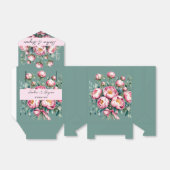 水エレガント色の牡丹の結婚花束 フェイバーボックス (折り畳みなし)