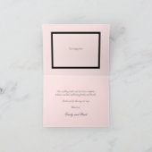 水エレガント色の牡丹結婚の サンキューカード (内部)