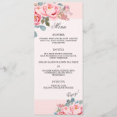 水エレガント色の牡丹結婚の メニュー (正面)