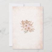 水エレガント色の甘い小さなかぼちゃのベビーSh 招待状 (裏面)