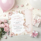 水エレガント色の甘い小さなかぼちゃのベビーSh 招待状