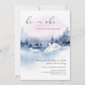 水エレガント色の白鳥性がインビタを明かす 招待状 (正面)