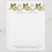 水エレガント色の紅葉 レターヘッド (正面/裏面)