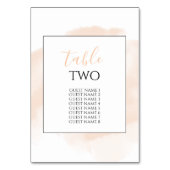 水エレガント色の結婚ゲスト名 テーブルナンバー (裏面)