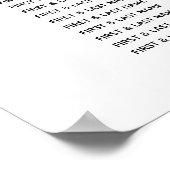 水エレガント色の結婚座席表 ポスター (角)