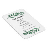 水エレガント色の緑の葉の保存 マグネット (右側)