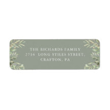 水エレガント色の緑の葉差出人住所