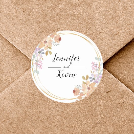 水エレガント色の緑の葉結婚式の引き出物 ラウンドシール