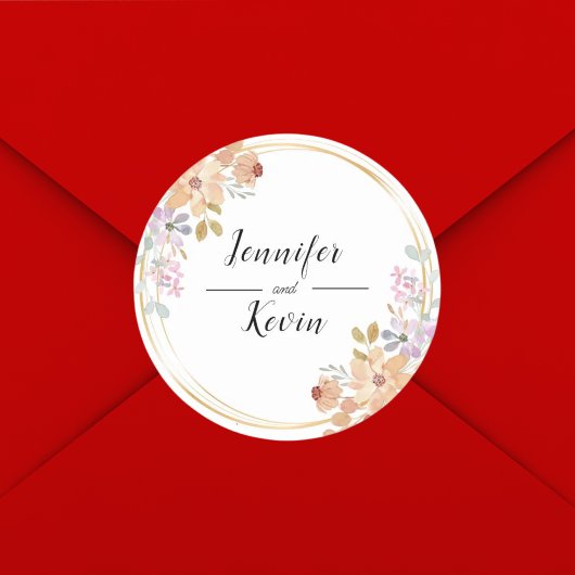 水エレガント色の緑の葉結婚式の引き出物 ラウンドシール