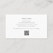 水エレガント色の緑の金ゴールド 名刺 (裏面)