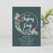 水エレガント色の緑リース企業の 招待状 (スタンド正面)