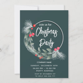 水エレガント色の緑リース企業の 招待状